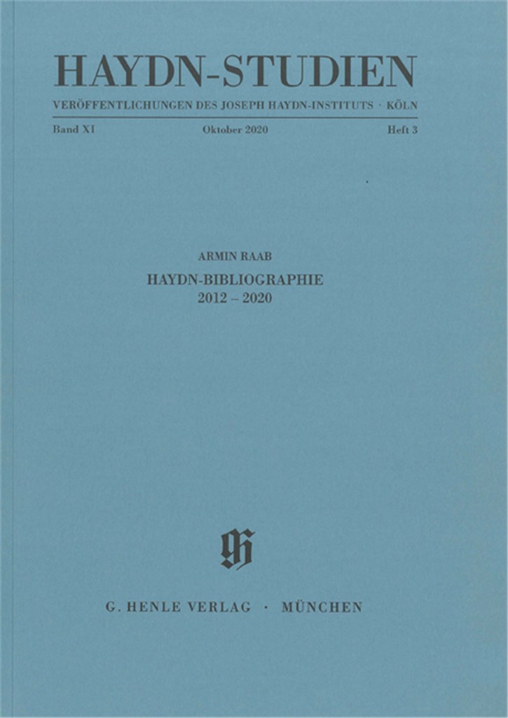 Haydn Studies Vol. 11 No. 3